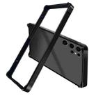 For Samsung Galaxy S25 Ultra 5G TPU Hybrid Metal Cooling Phone Frame Case(Black) - 1
