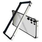 For Samsung Galaxy S25 Ultra 5G TPU Hybrid Metal Cooling Phone Frame Case(Silver) - 1
