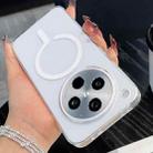 For OPPO Find X8 High Transparency PC MagSafe Phone Case(White) - 1