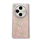 For OPPO Find N3 Magnetic Axis Pearlescent Shell Texture Phone Case(Pink Green) - 1