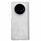 For vivo X Fold3 Pro Magnetic Axis Pearlescent Shell Texture Phone Case(Beige) - 1