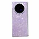 For vivo X Fold3 Pro Magnetic Axis Pearlescent Shell Texture Phone Case(Purple) - 1