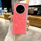 For vivo X Fold3 Magnetic Axis Pearlescent Shell Texture Phone Case(Red) - 2