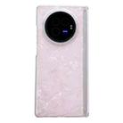 For vivo X Fold3 Magnetic Axis Pearlescent Shell Texture Phone Case(Pink) - 1