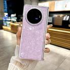 For vivo X Fold3 Magnetic Axis Pearlescent Shell Texture Phone Case(Purple) - 2