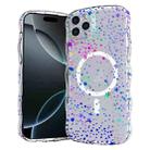For iPhone 16 Pro Wave Star Transparent MagSafe Magnetic Phone Case(Star) - 1