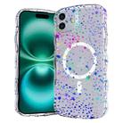 For iPhone 16 Wave Star Transparent MagSafe Magnetic Phone Case(Star) - 1