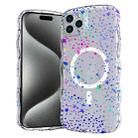 For iPhone 15 Pro Max Wave Star Transparent MagSafe Magnetic Phone Case(Star) - 1