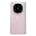 For Huawei Mate X5 Magnetic Axis Pearlescent Shell Texture Phone Case(Pink) - 1