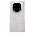 For Huawei Mate X5 Magnetic Axis Pearlescent Shell Texture Phone Case(Beige) - 1
