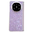 For Huawei Mate X6 Magnetic Axis Pearlescent Shell Texture Phone Case(Purple) - 1