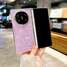 For Huawei Mate X6 Magnetic Axis Pearlescent Shell Texture Phone Case(Purple) - 2