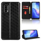 For Blackview A90 Cubic Grid Texture Flip Leather Phone Case(Black) - 1