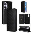 For Blackview A200 Pro Cubic Grid Texture Flip Leather Phone Case(Black) - 1