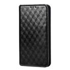 For Blackview Color 8 Cubic Grid Texture Flip Leather Phone Case(Black) - 2