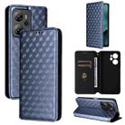 For Blackview Oscal Tiger 13 Cubic Grid Texture Flip Leather Phone Case(Blue) - 1
