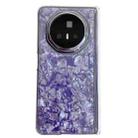 For Honor Magic V3 Magnetic Axis Pearlescent Shell Texture Phone Case(Purple) - 1