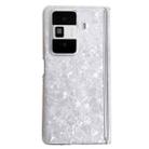 For Honor Magic Vs3 Magnetic Axis Pearlescent Shell Texture Phone Case(White) - 1