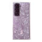 For Samsung Galaxy Z Fold Special Magnetic Axis Pearlescent Shell Texture Phone Case(Pink) - 1