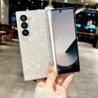 For Samsung Galaxy Z Fold6 5G Magnetic Axis Pearlescent Shell Texture Phone Case(White) - 2