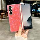 For Samsung Galaxy Z Fold6 5G Magnetic Axis Pearlescent Shell Texture Phone Case(Red) - 2