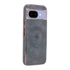 For Google Pixel 9a Electroplated PC Sheepskin Invisible Magnetic MagSafe Phone Case(Grey) - 1