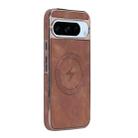 For Google Pixel 8 Pro Electroplated PC Sheepskin Invisible Magnetic MagSafe Phone Case(Brown) - 1