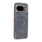 For Google Pixel 8 Electroplated PC Sheepskin Invisible Magnetic MagSafe Phone Case(Grey) - 1