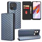 For Redmi 12C / 11A 4G Cubic Grid Texture Flip Leather Phone Case(Blue) - 1