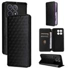 For Redmi K70 / K70 Pro Cubic Grid Texture Flip Leather Phone Case(Black) - 1