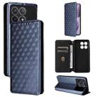 For Redmi K70 / K70 Pro Cubic Grid Texture Flip Leather Phone Case(Blue) - 1