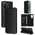 For Redmi A5 4G 173.3mm Cubic Grid Texture Flip Leather Phone Case(Black) - 1