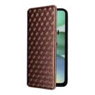 For Redmi A5 4G 173.3mm Cubic Grid Texture Flip Leather Phone Case(Brown) - 2