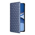 For Redmi Turbo 4 Pro 5G Cubic Grid Texture Flip Leather Phone Case(Blue) - 2