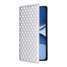 For Redmi Turbo 4 Pro 5G Cubic Grid Texture Flip Leather Phone Case(Silver) - 2