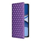 For Redmi Turbo 4 Pro 5G Cubic Grid Texture Flip Leather Phone Case(Purple) - 2