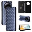 For BLU Bold K50 Cubic Grid Texture Flip Leather Phone Case(Blue) - 1
