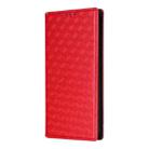 For Xiaomi 15 Ultra Cubic Grid Texture Flip Leather Phone Case(Red) - 2