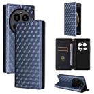 For Xiaomi 15 Ultra Cubic Grid Texture Flip Leather Phone Case(Blue) - 1