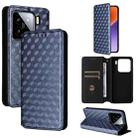 For Xiaomi 15 Cubic Grid Texture Flip Leather Phone Case(Blue) - 1