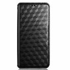 For Xiaomi Poco C55 / Redmi 12C Cubic Grid Texture Flip Leather Phone Case(Black) - 2