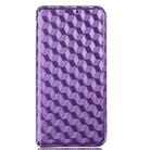 For Xiaomi Poco C55 / Redmi 12C Cubic Grid Texture Flip Leather Phone Case(Purple) - 2