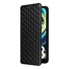 For Xiaomi Poco C61 / Redmi A3 Cubic Grid Texture Flip Leather Phone Case(Black) - 2
