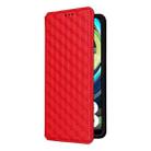 For Xiaomi Poco C61 / Redmi A3 Cubic Grid Texture Flip Leather Phone Case(Red) - 2