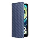 For Xiaomi Poco C61 / Redmi A3 Cubic Grid Texture Flip Leather Phone Case(Blue) - 2