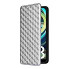 For Xiaomi Poco C61 / Redmi A3 Cubic Grid Texture Flip Leather Phone Case(Silver) - 2