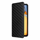 For Xiaomi Poco C65 4G / Redmi 13C 4G Cubic Grid Texture Flip Leather Phone Case(Black) - 2