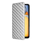 For Xiaomi Poco C65 4G / Redmi 13C 4G Cubic Grid Texture Flip Leather Phone Case(Silver) - 2