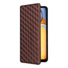 For Xiaomi Poco C65 4G / Redmi 13C 4G Cubic Grid Texture Flip Leather Phone Case(Brown) - 2