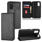 For Xiaomi Poco M4 Pro 4G Cubic Grid Texture Flip Leather Phone Case(Black) - 1